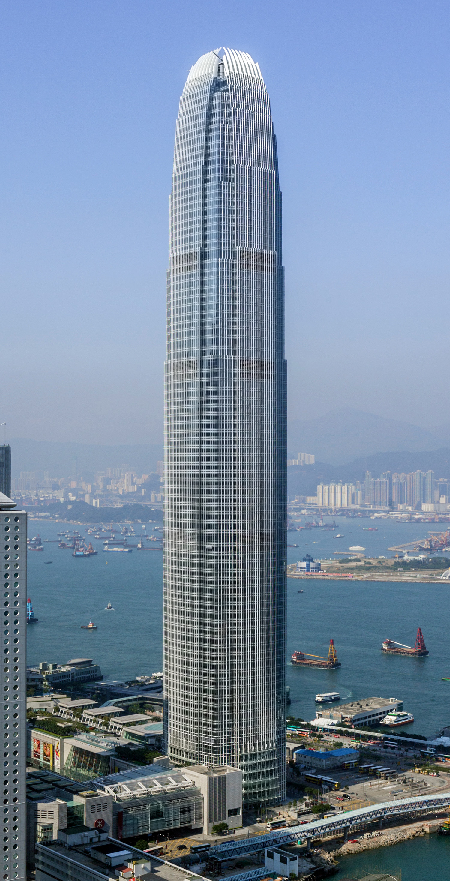 Two International Finance Centre, Hong Kong - View from Bank of China. © Mathias Beinling